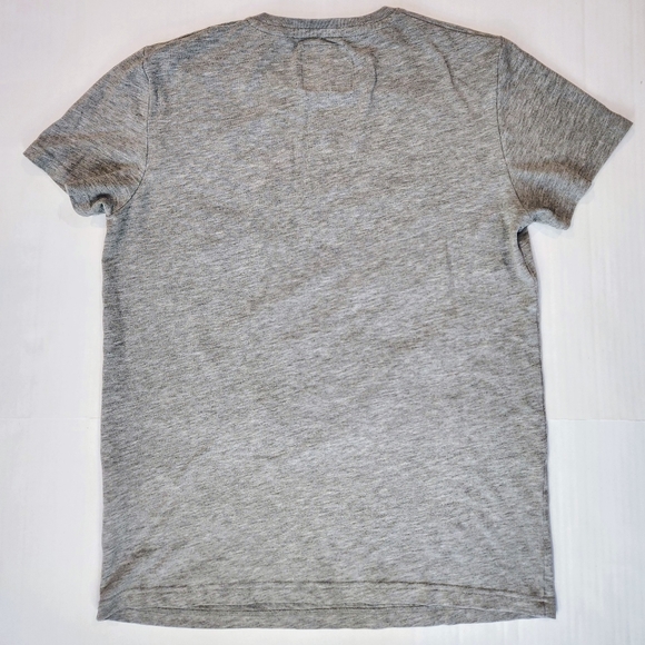 Superdry The Orange Label Tee Co Mens L Gray Crew Neck T Shirt Short Sleeve EUC - Picture 2 of 11